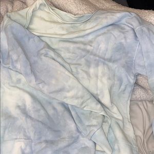 Tie dye long sleeve crewneck